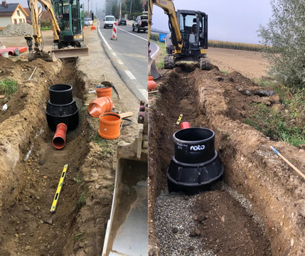 Delna zapora ceste zaradi gradnje fekalne kanalizacije v naselju Lomanoše 2